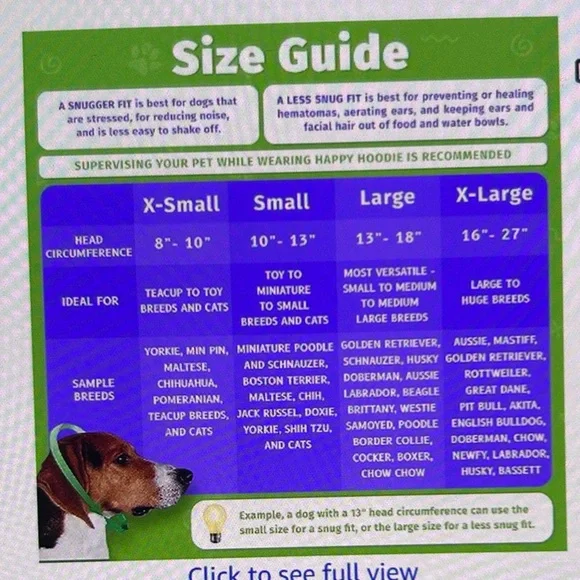 New Happy Hoodie dog head band XL - Picture 5 of 5